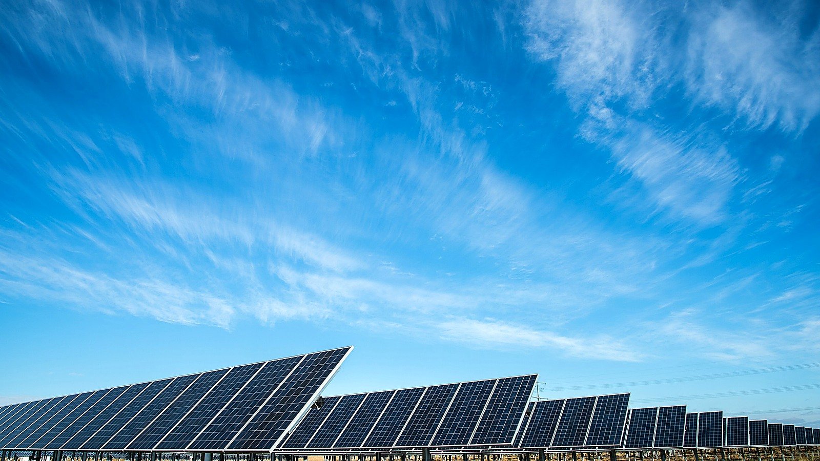 Utility-scale solar array installation